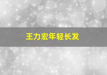 王力宏年轻长发