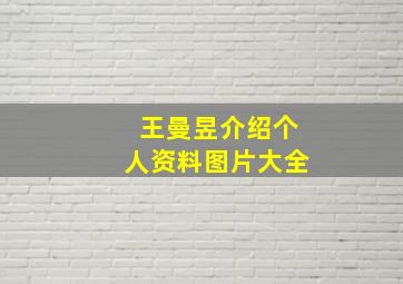 王曼昱介绍个人资料图片大全