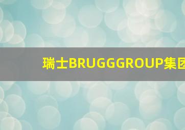 瑞士BRUGGGROUP集团