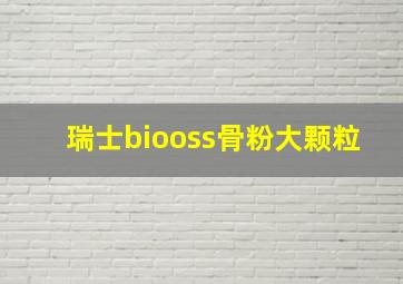 瑞士biooss骨粉大颗粒