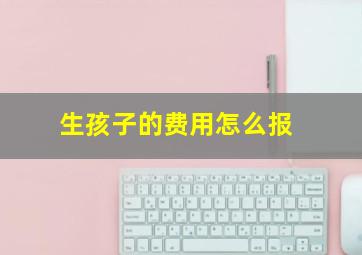 生孩子的费用怎么报