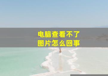 电脑查看不了图片怎么回事