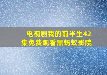 电视剧我的前半生42集免费观看黑蚂蚁影院