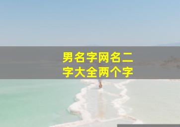 男名字网名二字大全两个字