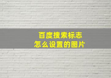 百度搜索标志怎么设置的图片