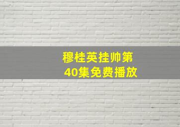 穆桂英挂帅第40集免费播放