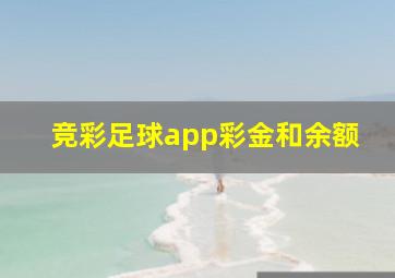 竞彩足球app彩金和余额