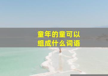 童年的童可以组成什么词语