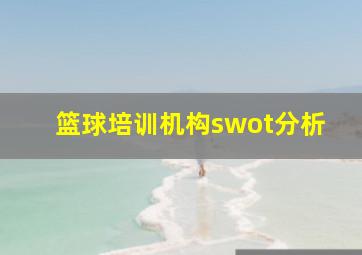 篮球培训机构swot分析