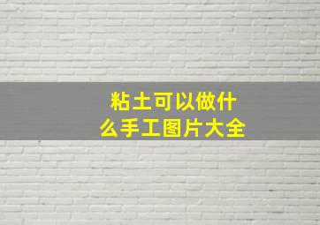 粘土可以做什么手工图片大全