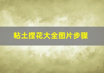 粘土捏花大全图片步骤