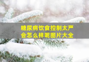 糖尿病饮食控制太严会怎么样呢图片大全