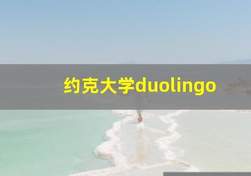 约克大学duolingo