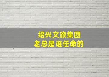 绍兴文旅集团老总是谁任命的