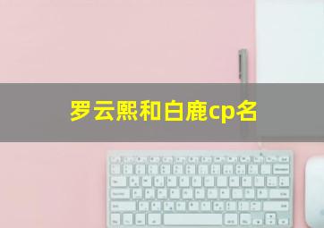 罗云熙和白鹿cp名