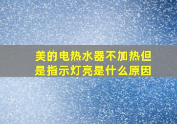 美的电热水器不加热但是指示灯亮是什么原因