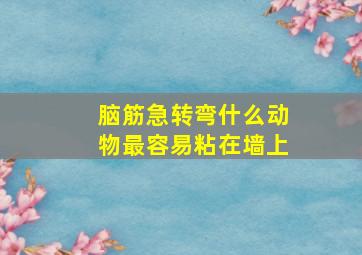 脑筋急转弯什么动物最容易粘在墙上