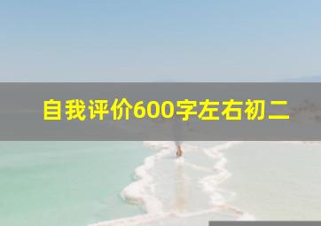 自我评价600字左右初二