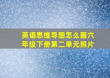 英语思维导图怎么画六年级下册第二单元照片