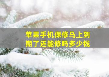 苹果手机保修马上到期了还能修吗多少钱