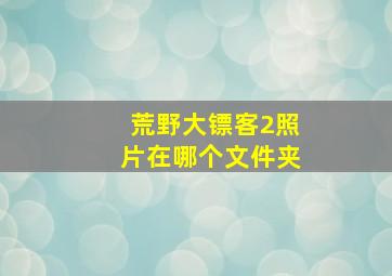 荒野大镖客2照片在哪个文件夹