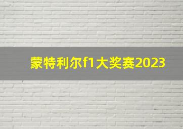 蒙特利尔f1大奖赛2023