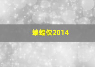 蝙蝠侠2014