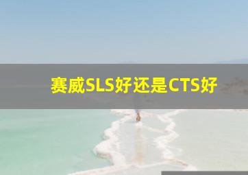 赛威SLS好还是CTS好