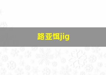 路亚饵jig