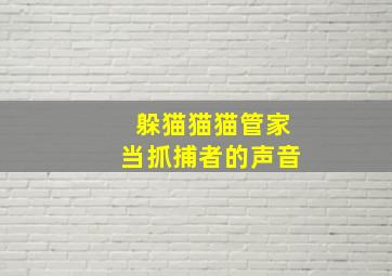 躲猫猫猫管家当抓捕者的声音