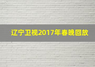 辽宁卫视2017年春晚回放