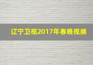 辽宁卫视2017年春晚视频