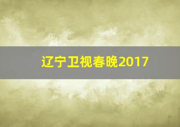 辽宁卫视春晚2017