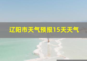 辽阳市天气预报15天天气