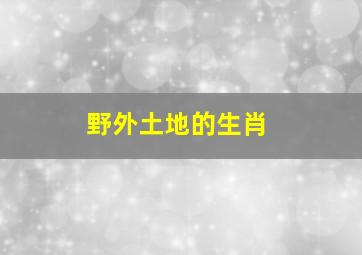 野外土地的生肖