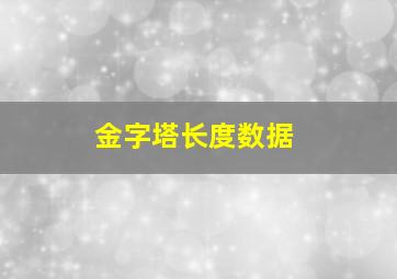 金字塔长度数据