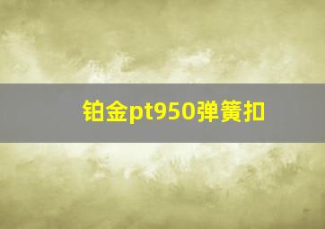 铂金pt950弹簧扣