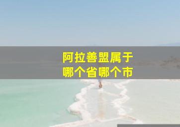 阿拉善盟属于哪个省哪个市