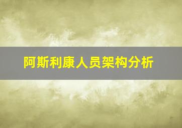 阿斯利康人员架构分析