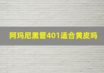 阿玛尼黑管401适合黄皮吗