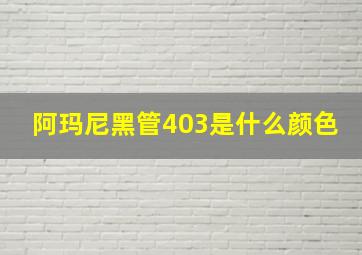 阿玛尼黑管403是什么颜色