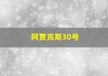 阿贾克斯30号