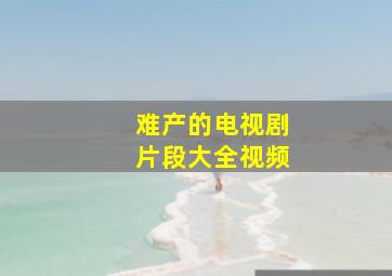 难产的电视剧片段大全视频