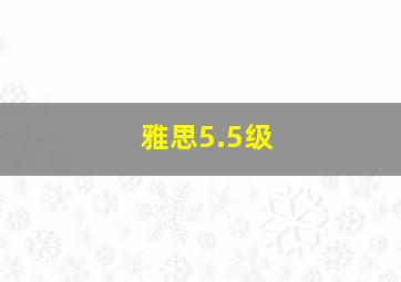 雅思5.5级