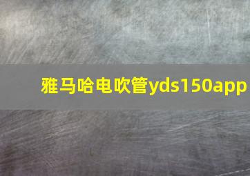 雅马哈电吹管yds150app