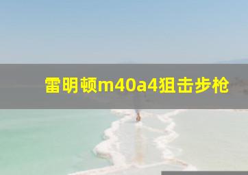 雷明顿m40a4狙击步枪