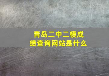 青岛二中二模成绩查询网站是什么