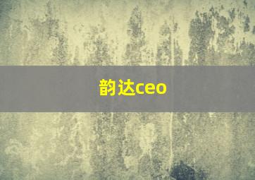 韵达ceo