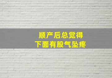 顺产后总觉得下面有股气坠疼