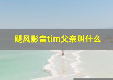 飓风影音tim父亲叫什么